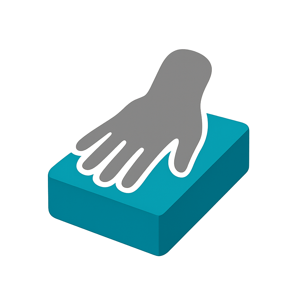 Hand on sensor